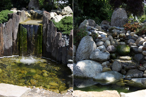 Glende Gartenbau Landschaftsbau: Beispiel Gartenplanung Teich Bachlauf Wasser Region Hannover